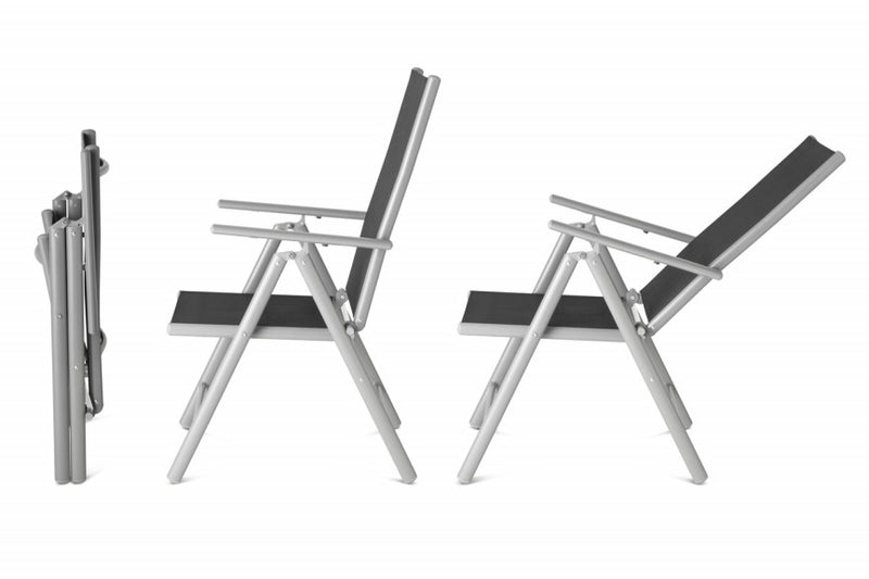 Aluminium tuinstoelen - Set van 2