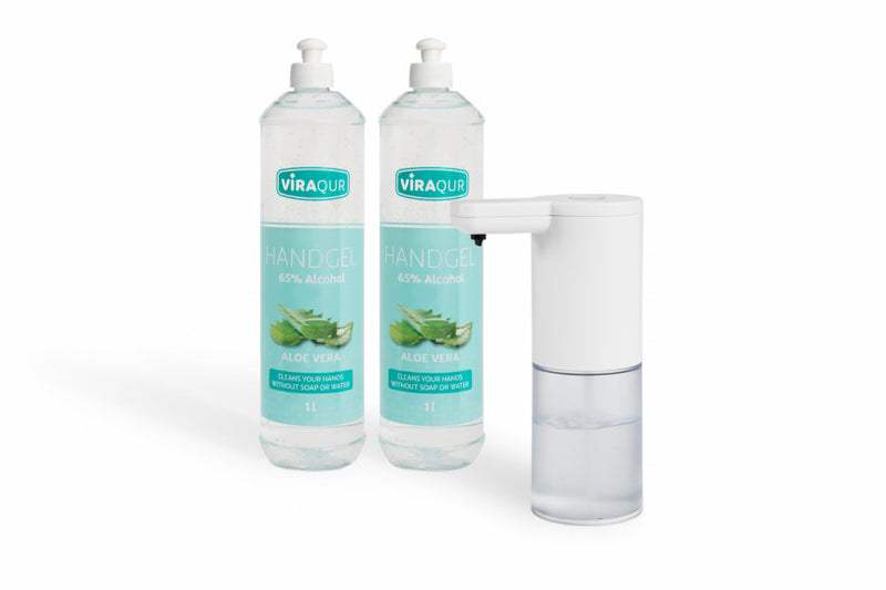 Automatische zeepdispenser incl. desinfecterende handgel