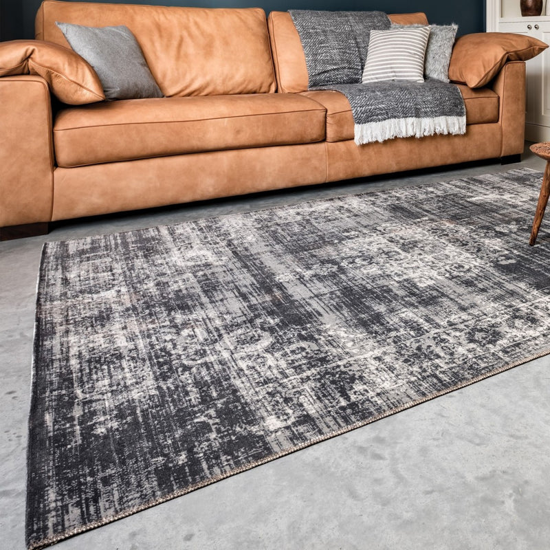 Cool Vintage Vloerkleed 'dark grey'