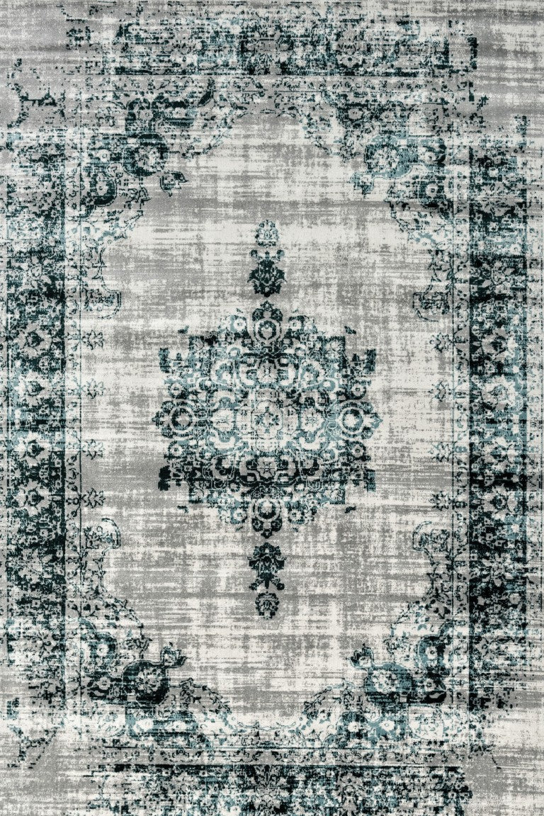 Cool Vintage Vloerkleed 'dark grey blue'