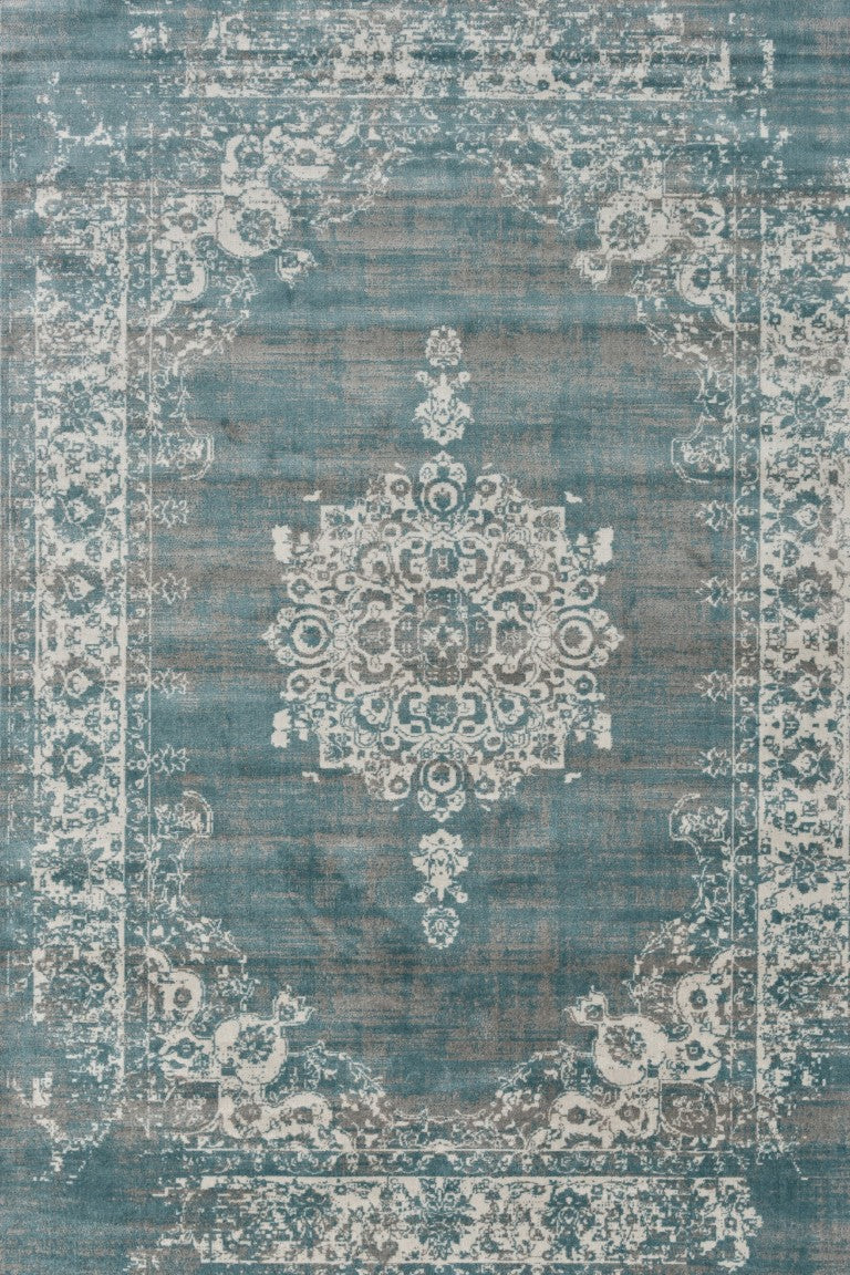 Cool Vintage Vloerkleed 'grey blue'