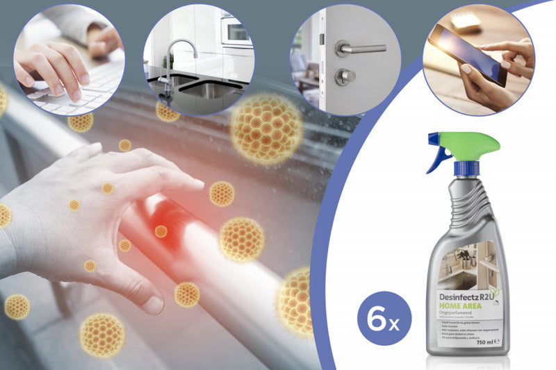 Desinfectz reinigingsspray, 6 flessen!