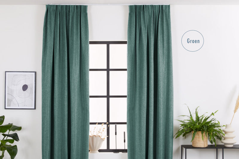 Luxe Geweven Gordijnen - 150x260cm, in diverse kleuren