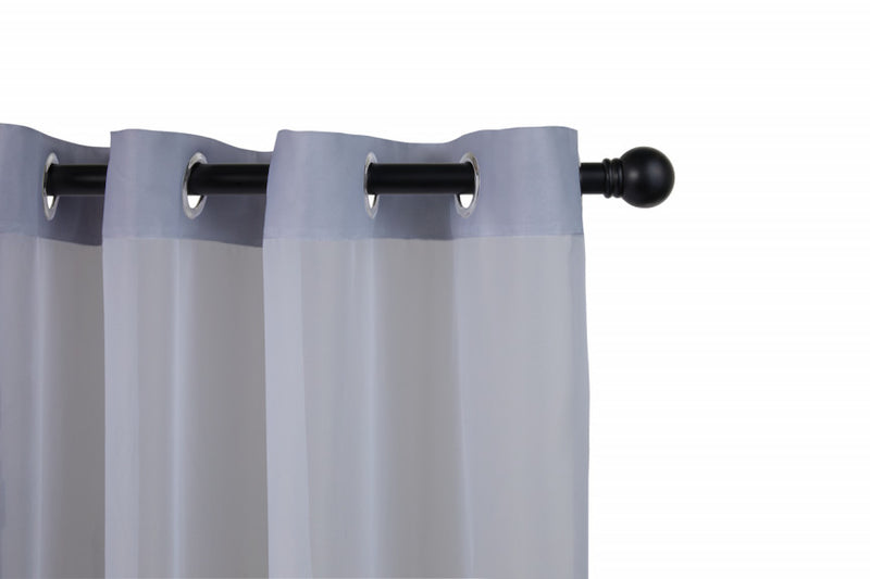 Vitrage Gordijnen - 150x250cm, in diverse kleuren - set van 2!